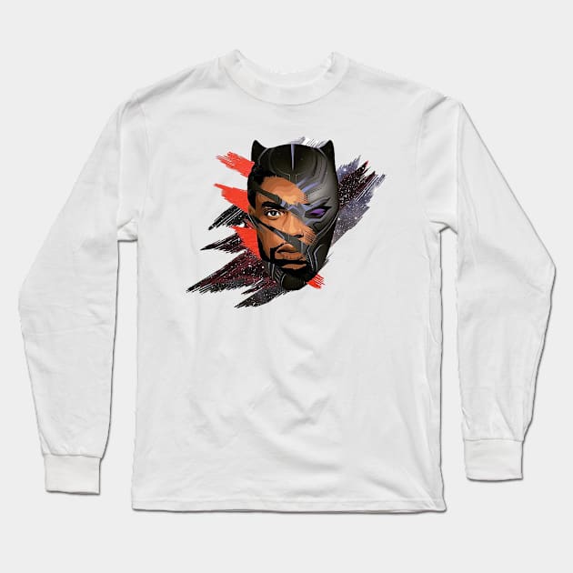 black panther Long Sleeve T-Shirt by herodotoss